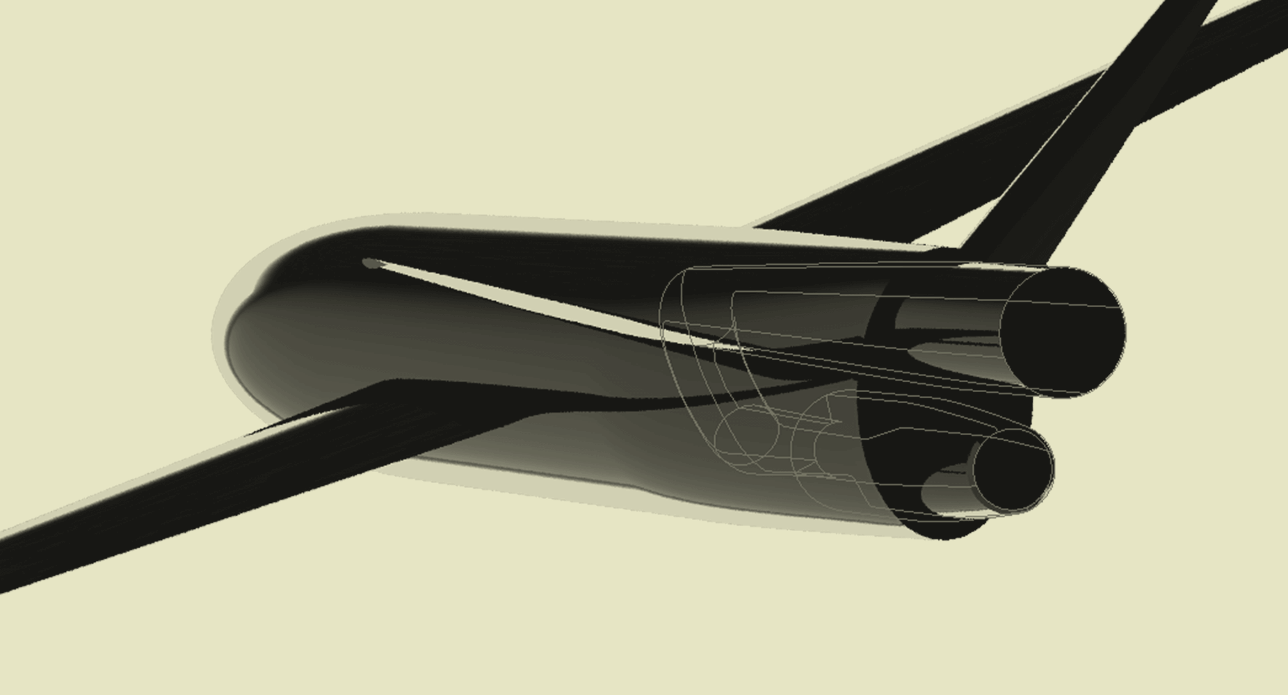 concept aircraft with wave engine